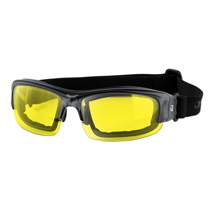 Rally Multi-Lens Glasses Yellow Lens with Goggle Strap