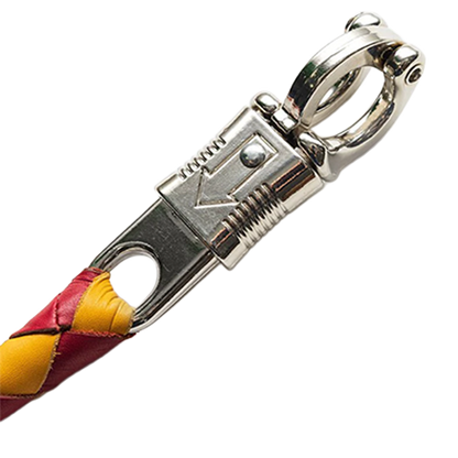 Motorcycle Get Back Whip – Silver Quick Release Clip