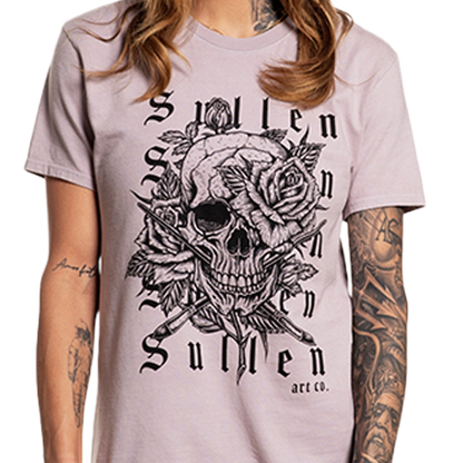 Repeater Ashes Of Roses T Shirt With Skull And Floral Design