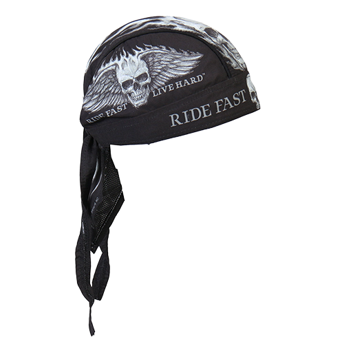 Hot Leathers Ride Fast Live Hard Headwrap