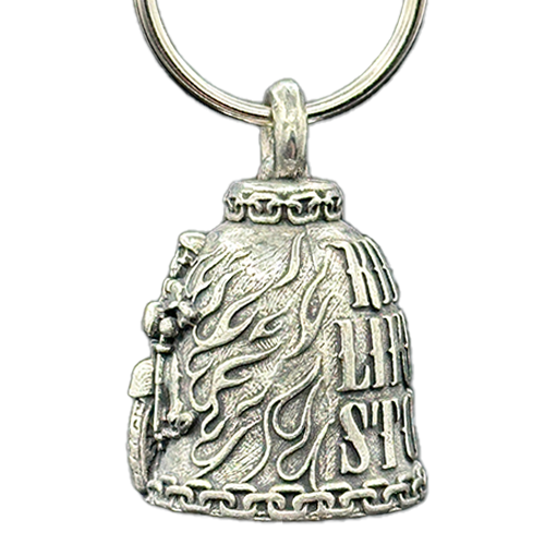 Ride It Like You Stole It Bell In Pewter With Skull Biker