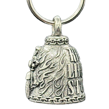 Ride It Like You Stole It Bell In Pewter With Skull Biker