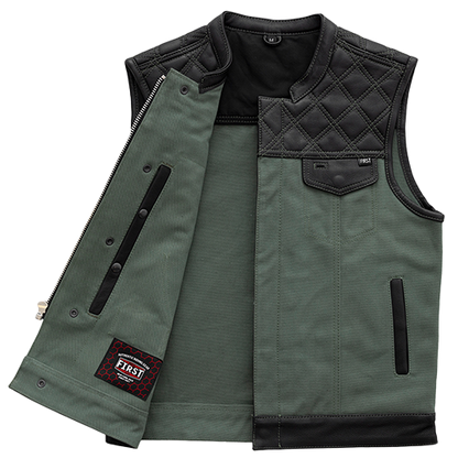 Men’s Biker Vest – Conceal Carry Pockets & YKK Zippers