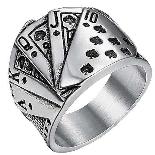 Royal Straight Flush Ring ♠️👑