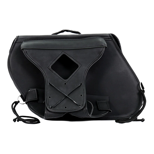 Hot Leathers Large 2-Buckle PVC Saddle Bags – 15x12x7 🖤👜