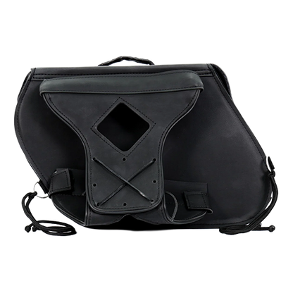 Hot Leathers Large 2-Buckle PVC Saddle Bags – 15x12x7 🖤👜