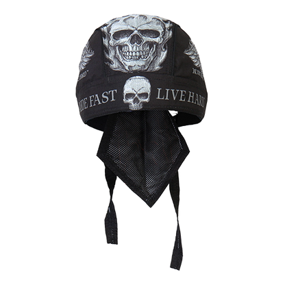Ride Fast, Live Hard Headwrap 🏍️💀