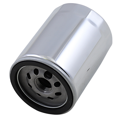 Drag Specialties Spin-On Oil Filter – Chrome (M8) 🛢️✨