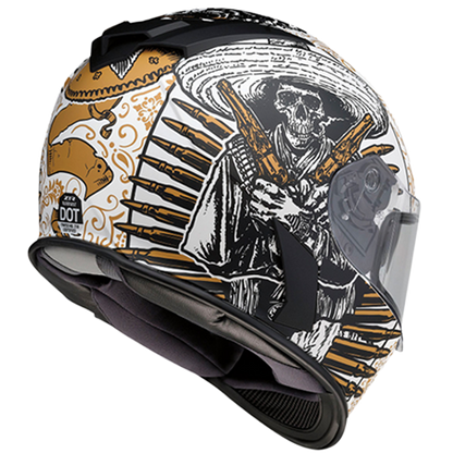 Z1R Warrant Sombrero Helmet – White/Gold 🪖⚡