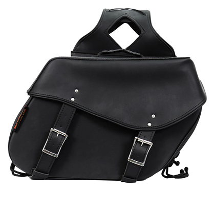 Hot Leathers Large 2-Buckle PVC Saddle Bags – 15x12x7 🖤👜