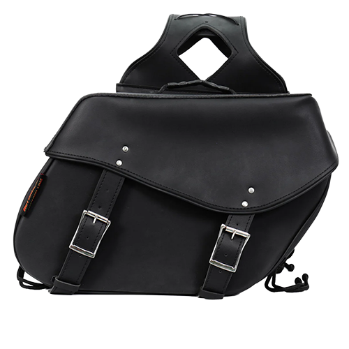 Hot Leathers Large 2-Buckle PVC Saddle Bags – 15x12x7 🖤👜