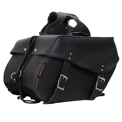 Hot Leathers Large 2-Buckle PVC Saddle Bags – 15x12x7 🖤👜
