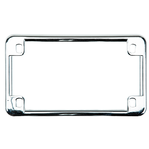 Motorcycle License Plate Frame in Chrome