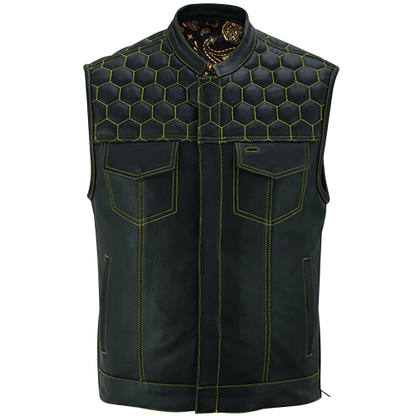 Men's Gold Rush Leather Vest