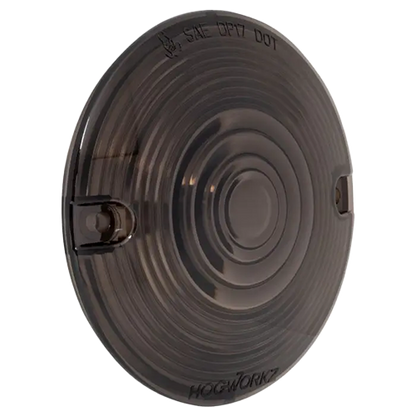 Smoked Turn Signal Pancake Style Lens Covers for Harley-Davidson®