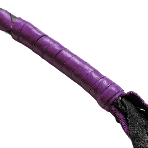 Purple & Black Leather Get Back Whip 💜🖤