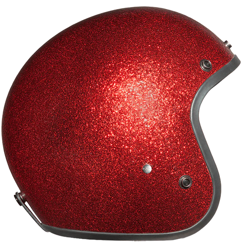 Daytona Cruiser with Visor in Red Metal Flake