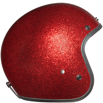 Daytona Cruiser with Visor in Red Metal Flake