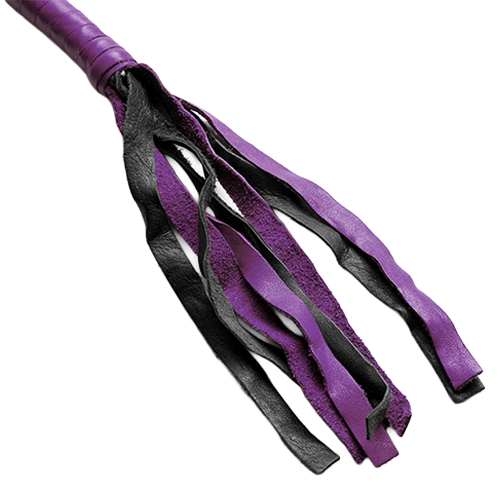 Purple & Black Leather Get Back Whip 💜🖤