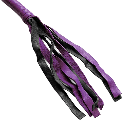 Purple & Black Leather Get Back Whip 💜🖤