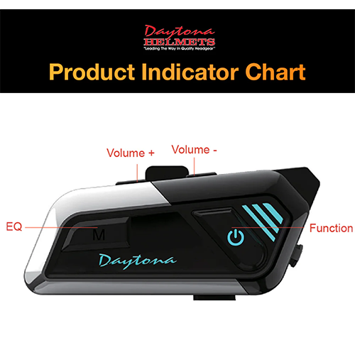 Daytona Helmets Universal Solo Rider Intercom Bluetooth System