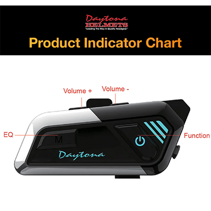 Daytona Helmets Universal Solo Rider Intercom Bluetooth System