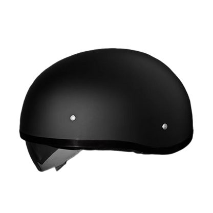 Daytona Skull Cap with Inner Shield in Dull Black 🖤💀