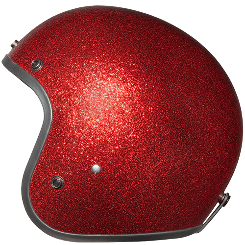 Daytona Cruiser with Visor in Red Metal Flake