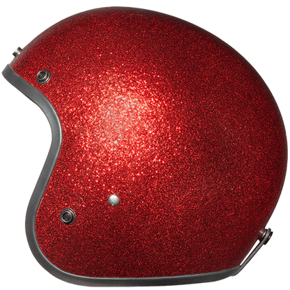 Daytona Cruiser with Visor in Red Metal Flake