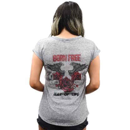 Women's Retro Way of Life V-Notched Shirt