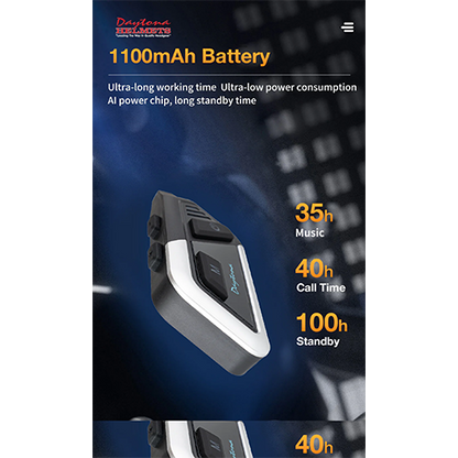 Daytona Helmets Universal Solo Rider Intercom Bluetooth System