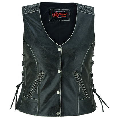 Grommet & Lacing Concealment Vest in Rub Off Gray ⚙️🖤