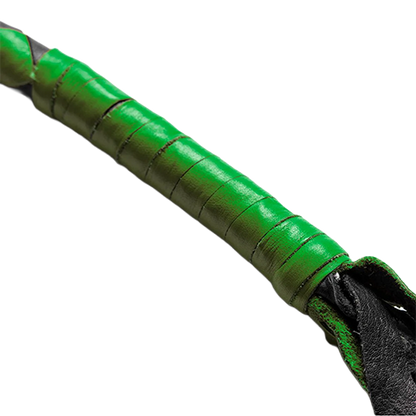 Green & Black Leather Get Back Whip 💚🖤