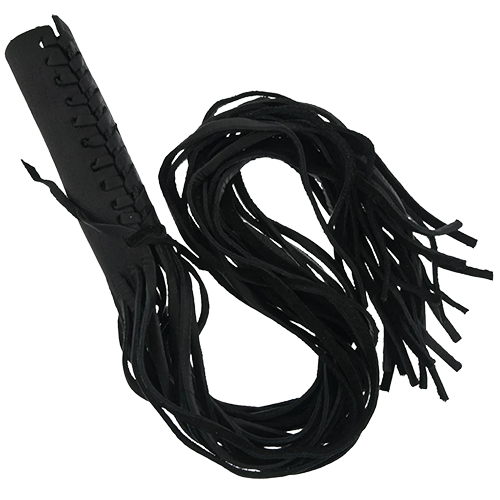 Black Throttle Cover with 20" Fringe