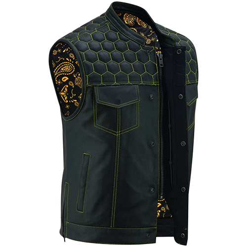 Men's Gold Rush Leather Vest