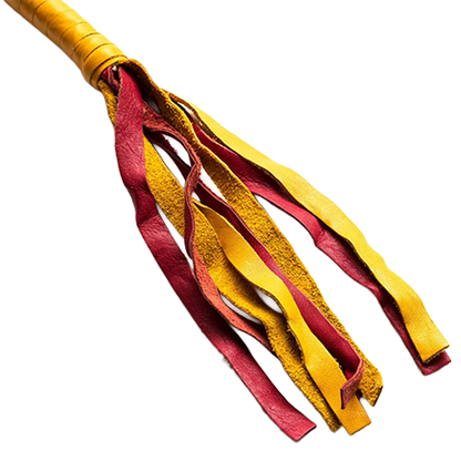 Red & Gold Leather Get Back Whip ❤️💛