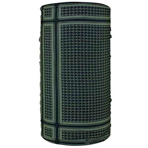 Black & Olive Houndstooth Fleece Lined Motley Tube®