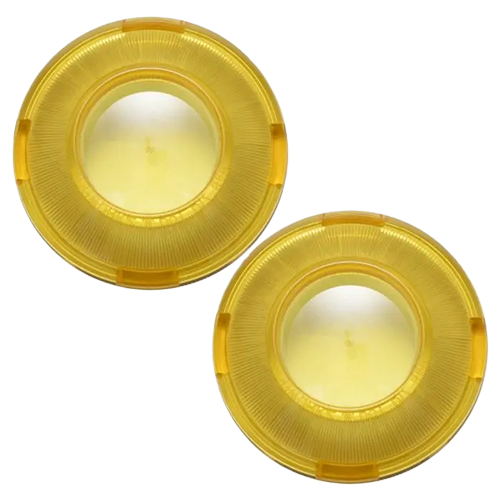 Gold Refractor Turn Signal Bullet Style Lens Covers for Harley-Davidson®