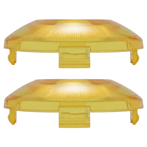 Gold Refractor Turn Signal Bullet Style Lens Covers for Harley-Davidson®