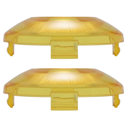 Gold Refractor Turn Signal Bullet Style Lens Covers for Harley-Davidson®