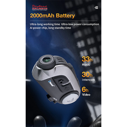 Daytona Helmets 4 Rider Intercom with HD Camera Bluetooth System