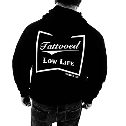 Tattooed Low Life Zip-Up Hoodie 💀