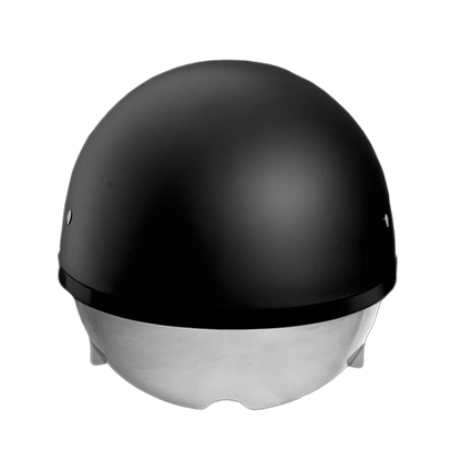 Daytona Skull Cap with Inner Shield in Dull Black 🖤💀