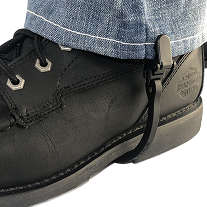 Biker Boot Straps in Basic Black Clasp 6" 🖤💥