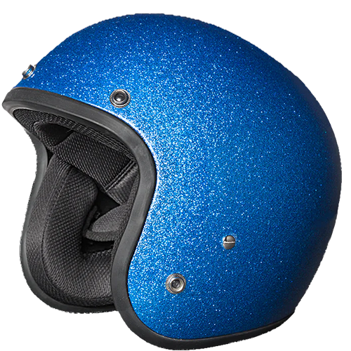 Daytona Cruiser with Visor in Blue Metal Flake