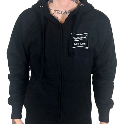 Tattooed Low Life Zip-Up Hoodie 💀