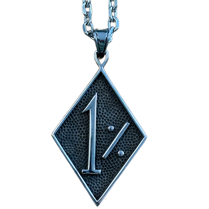 1% Large Pendant Necklace – Stainless Steel 💀🖕