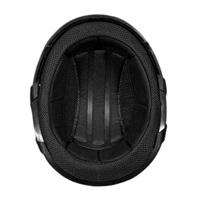 Daytona Skull Cap with Inner Shield in Dull Black 🖤💀
