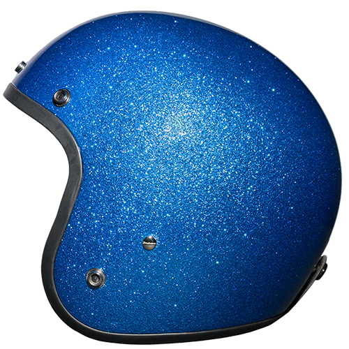 Daytona Cruiser with Visor in Blue Metal Flake