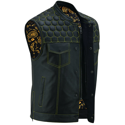 Men's Gold Rush Leather Vest